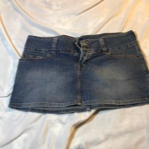 Denim mini skirt